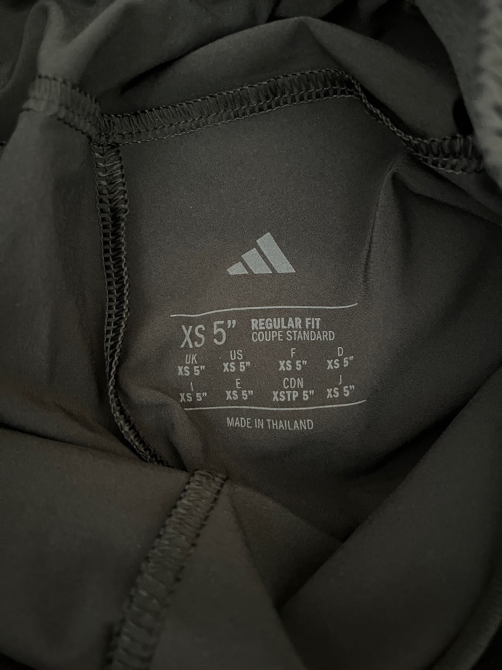 adidas Black Performance Running Shorts with Reflective Logo - Picture 2 of 7